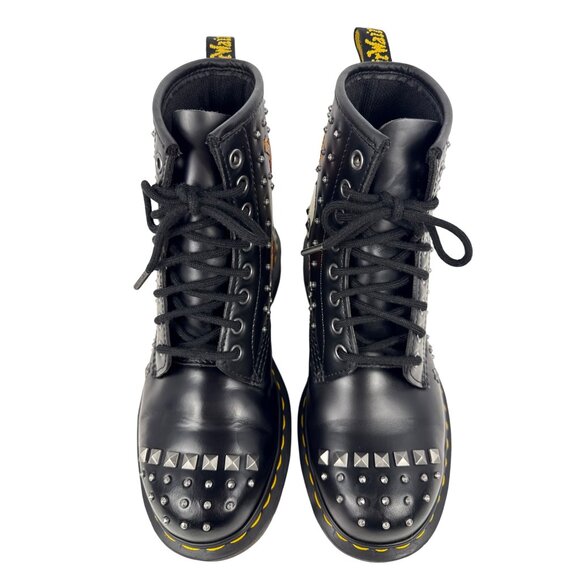 Dr. Martens 1460 Rock & Roll Leather Embellishment Combat Boots Size UK 5 US W7 - Picture 5 of 11